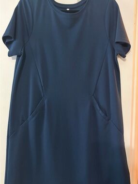 Z Supply Navy Crewneck Shift Dress